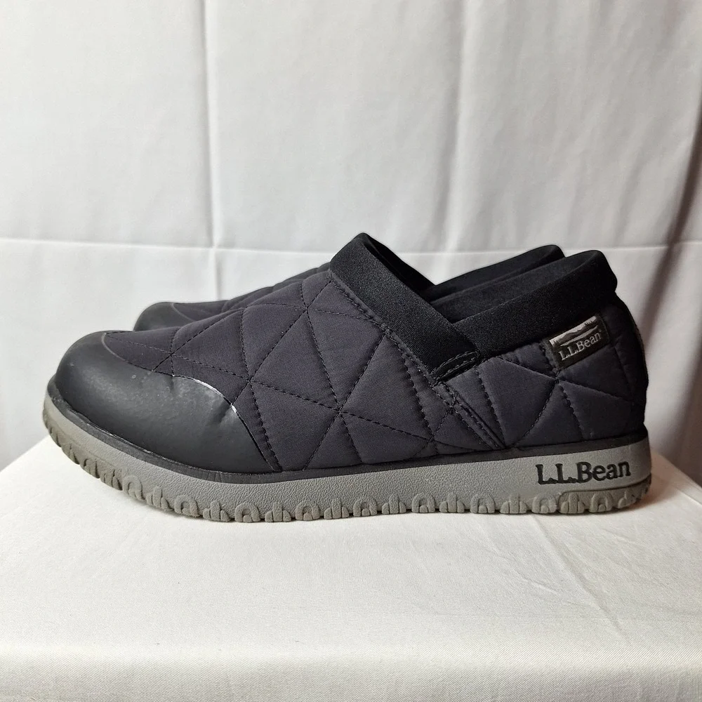 L.L. BEAN Ultralight Primaloft Quilted Slip-On Waterproof Insulated Shoes Sz 8 - Picture 3 of 8